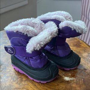 Kamik Purple and Black Snow Boots